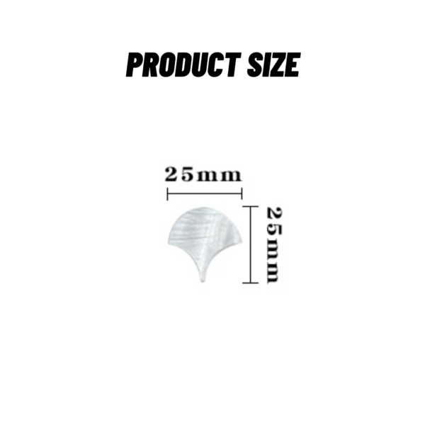 Pearly Seashell Fan Tiles 25 MM. กระเบื้องเปลือกหอยทรงพัด - Image 8