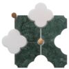 Floral deep green