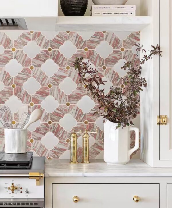 Majestic Floral Tiles กระเบื้องหินอ่อนทรงดอกไม้ 200x200 MM. - Image 6