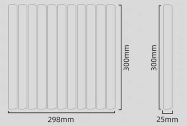 Lonn Ceramic Tiles 25x300 MM กระเบื้องเซรามิกทรงโค้ง - Image 15