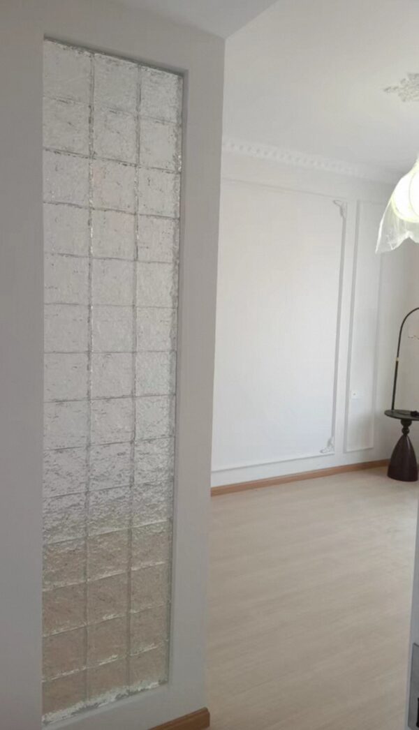 SNOW GLASS BRICK อิฐบล๊อกแก้วสีใส 150*150*50 MM - Image 2