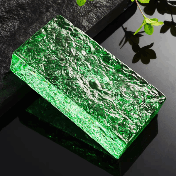 GREEN ICE GLASS BRICK อิฐบล๊อกแก้วใส สีเขียว 200*100*50 MM - Image 3